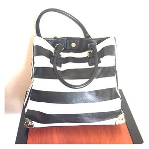 Black & White Stripped Aldo Purse