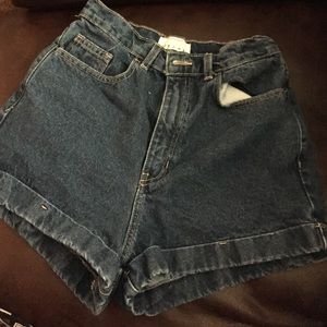 American apparel high waisted cuff shorts