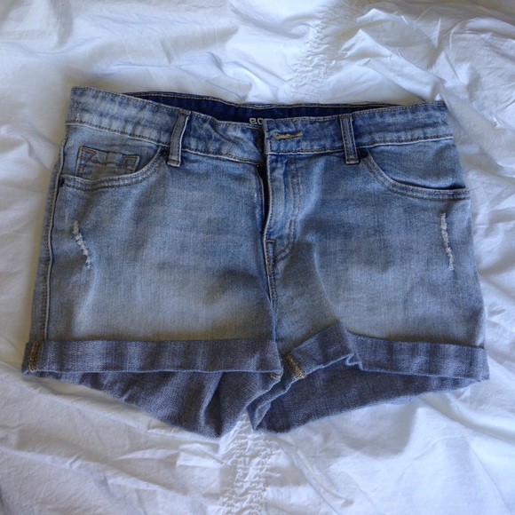 BDG light denim shorts