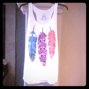 Feather print Tank
