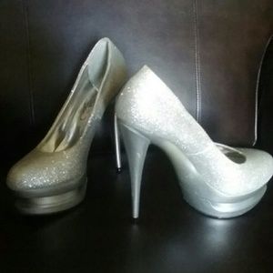 Silver Pumps
