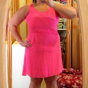 Neon pink dress.***SOLD in a bundle***