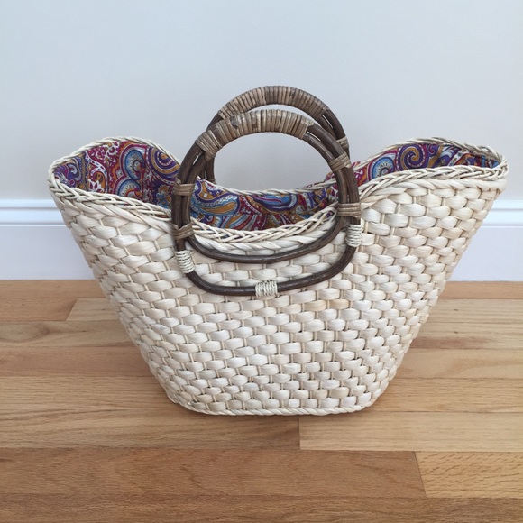 Structured Straw Bag - Picture 2 of 4