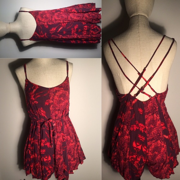 FreePeople red romper