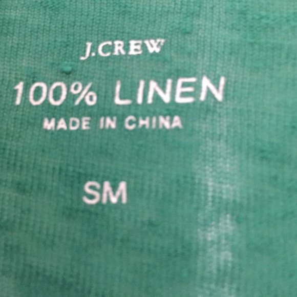 ❌❌SOLD❌❌JCrew linen cardigan gem green - Picture 3 of 3