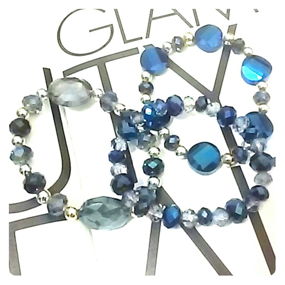 boutique  Accessories - **SOLD** 💜HP💜Gorgeous 3-piece bracelet set