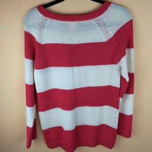 Joe Fresh Sweaters - Reddish pink striped sweater Joe Fresh Sweaters - Reddish pink striped sweater
