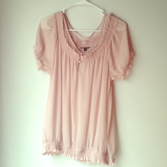 Express shear top mauve size large