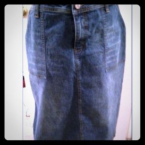 Lane Bryant Jean Denim skirt