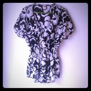 2x work top black and white