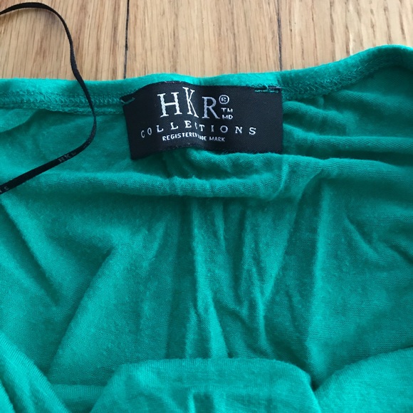 HKR COLLECTION GREEN HALTER TOP SHIRT SIZE SMALL - Picture 2 of 3