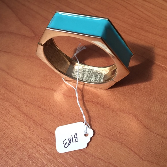 Tiffany Blue Hexagon Cuff