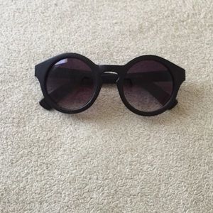 Black Oval Sunglasses