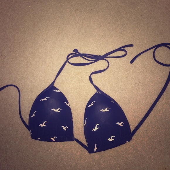 Hollister string bikini top size small