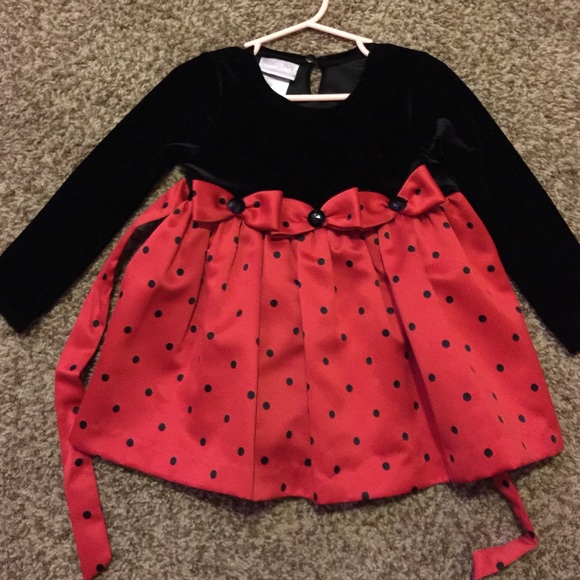 Red/black toddler size 24 months dress