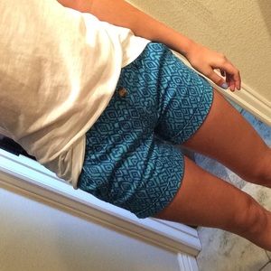 Aztec print shorts