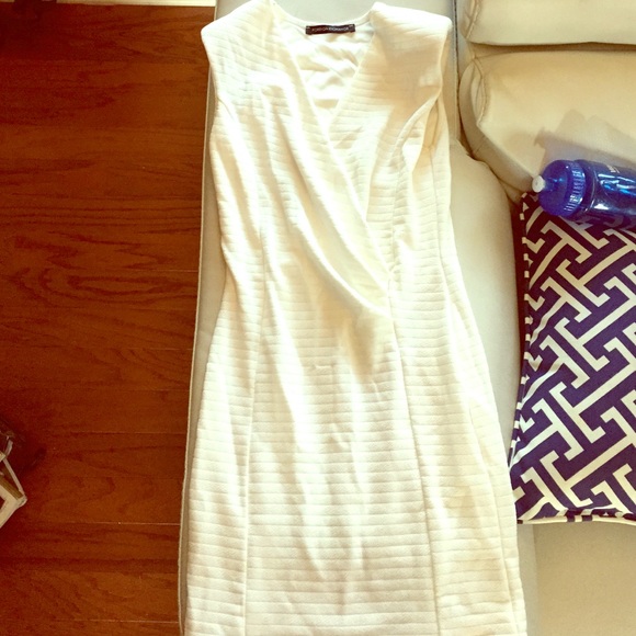 White body con dress