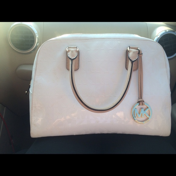 Michael kors metallic satchel(trade)