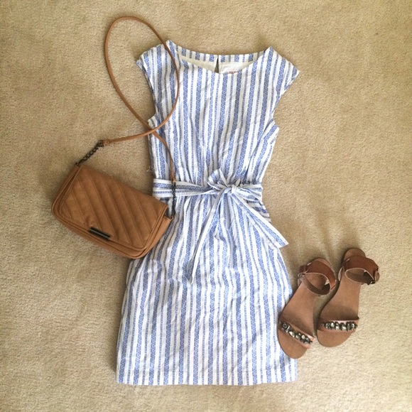 Grecian Striped Cotton MERONA Dress with Bow