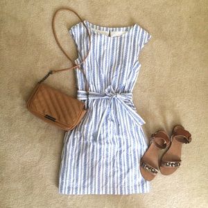 Grecian Striped Cotton MERONA Dress with Bow