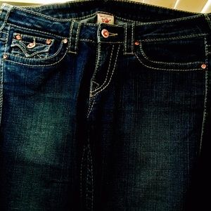 True Religion Skinny jeans with pink bling Size 30