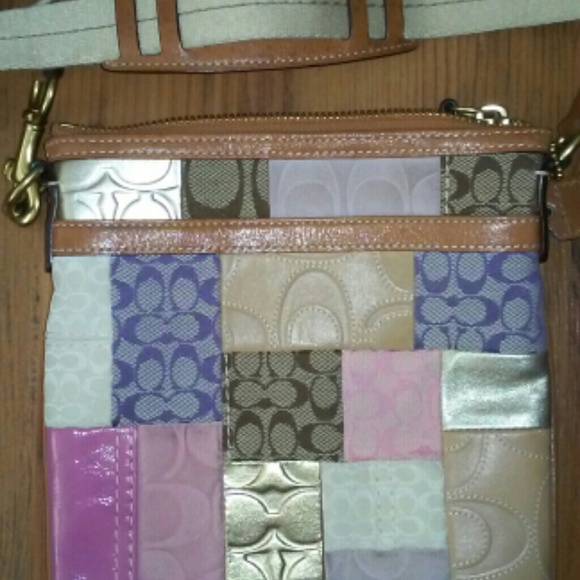 Multi color Coach small cross body bag