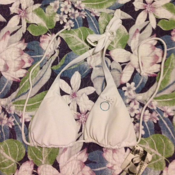 Victoria's Secret bridal white swim halter Medium