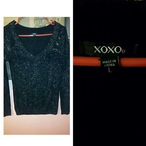 Black and white sweater