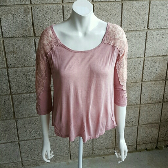Pins and Needles Pink/Mauve Lacey top!