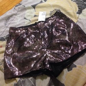 Sequin H&M shorts