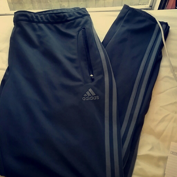 NWOT Gray on gray Adidas track pants