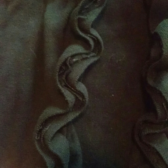Black Cardigan With Ruffles - Picture 2 of 2