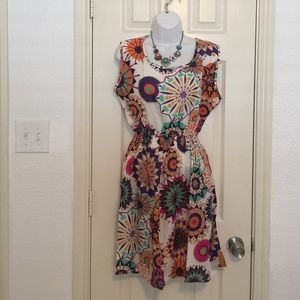 Women's chiffon sleeveless party dress