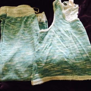 🌺🐠 2Pc knit light fleece summer outfit🐠🌺