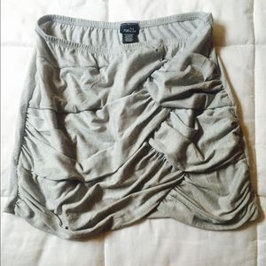 🌻Ruffled mini skirt (grey)