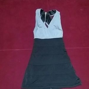 Black and gray dress