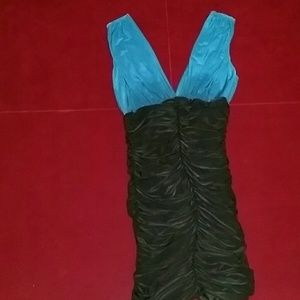 Forever 21 cute black and blue dress