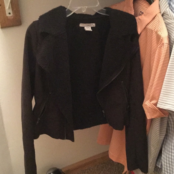 Black suede jacket