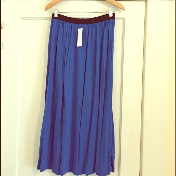 ASOS blue jersey maxi skirt, new with tags!