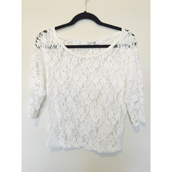 F21 lace shirt