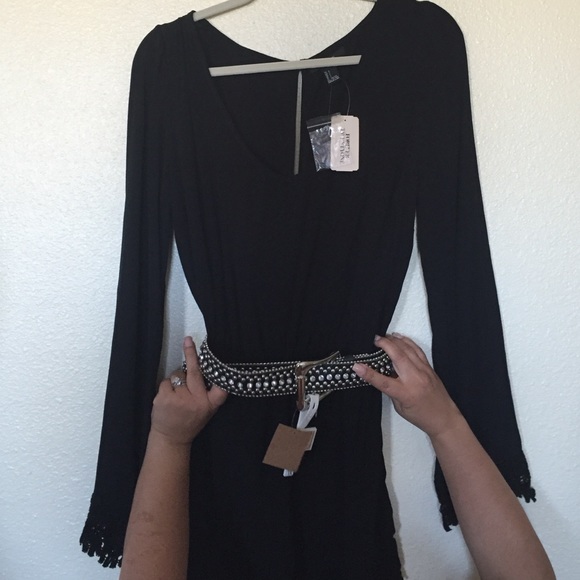 Black long sleeve jumpsuit