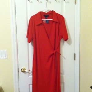 Red Lane Bryant wrap dress. Never been worn.