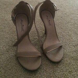 Nude strappy heals