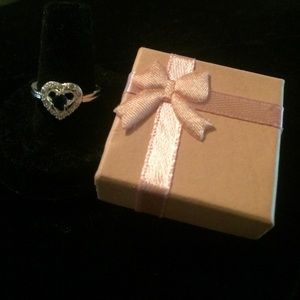 Sterling silver/dark sapphire