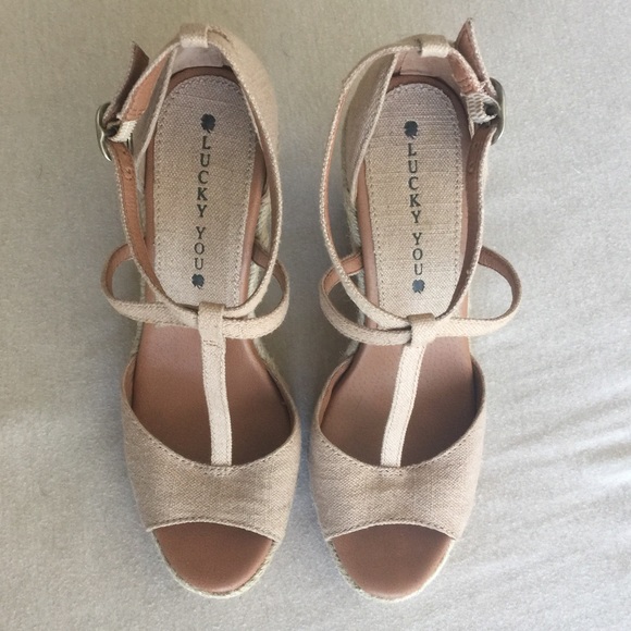 Lucky Brand Shoes - Nude Wedges