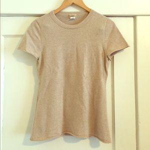 Cashmere JCrew tee, camel