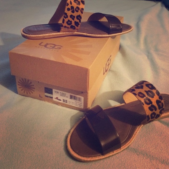UGG cheetah sandals