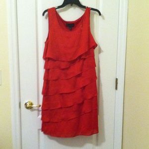 A little red dress perfect for cocktail parties.