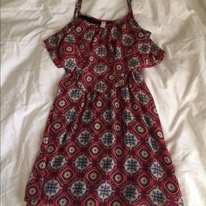 Red Patterned Dress