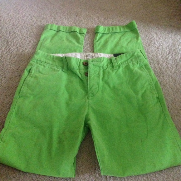 Green men's pants